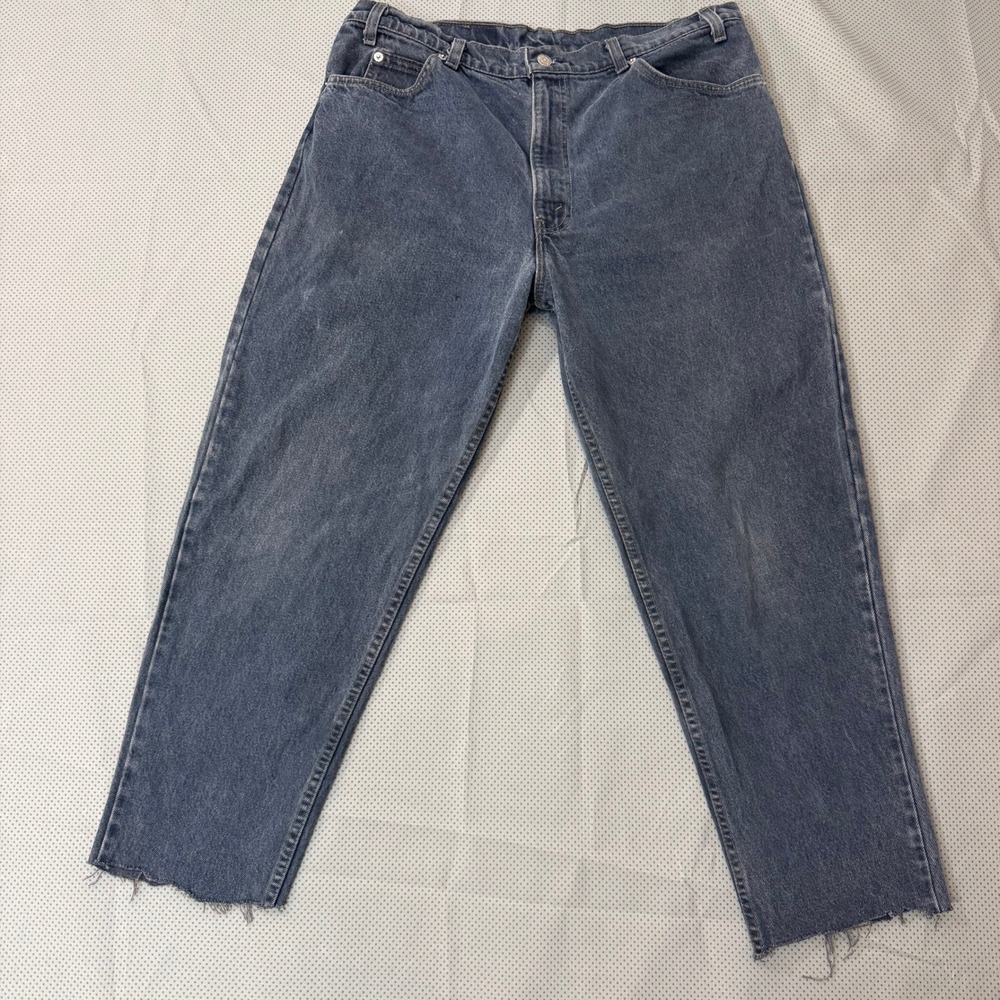 Vintage Levi's 550 Jeans M 38 Indigo Dark Blue Relaxed Fit Tapered Leg 90s USA